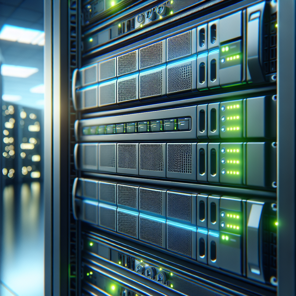 Enterprise HP Integrity server hardware in professional data center environment